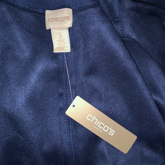 Chicos double face faux sueded topper jacket - Picture 10 of 10